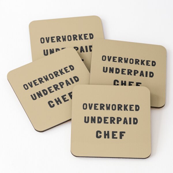 Item preview, Overworked, Underpaid Chef designed and sold by GasconyPassion.