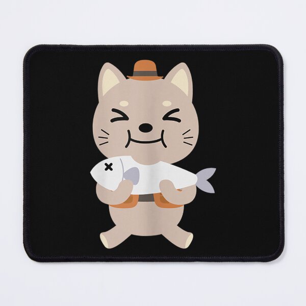 Aperçu de l'œuvre Cute Kitten Eating Fish créée et vendue par ZedafShop.
