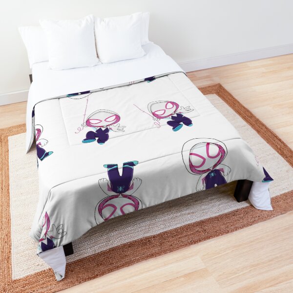 Gwen little spider ghost, baby spidey girl, grl pwr, cartoon ghost spider Comforter