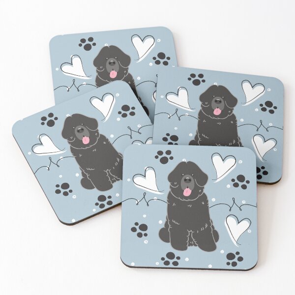 Item preview, LOVE Black Newfie Newfoundland dog  designed and sold by Lulupainting.
