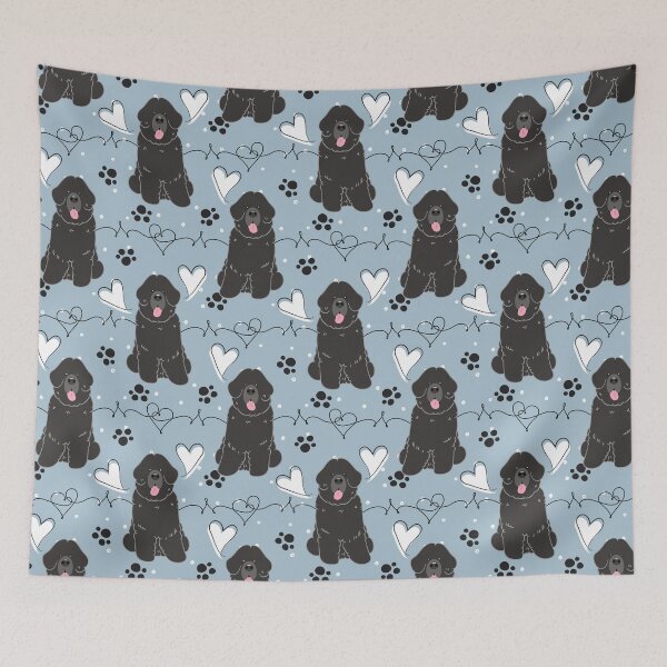 Item preview, LOVE Black Newfie Newfoundland dog  designed and sold by Lulupainting.
