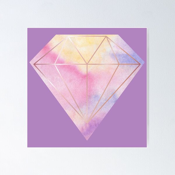 Diamond Watercolor Posters for Sale