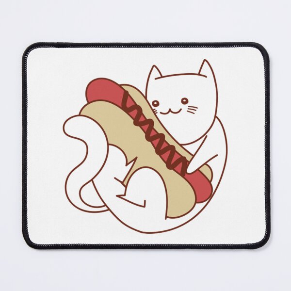 Item preview, Cat and a hot dog   designed and sold by OnlyPinkss.