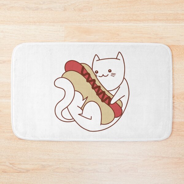 Item preview, Cat and a hot dog   designed and sold by OnlyPinkss.