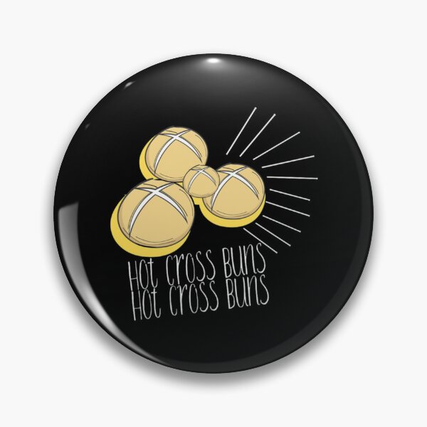 Item preview, funny hot cross buns    designed and sold by OnlyPinkss.