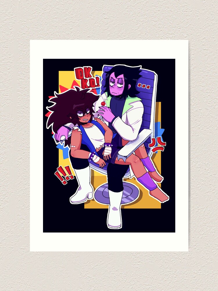 Ok Ko Let S Be Heroes Professor Venomous And Tko Art Print For Sale By Zlmbo Redbubble