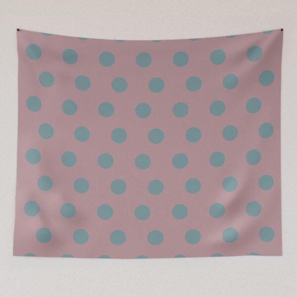 Artikelvorschau, Classic Polka Dot Pattern_Morandi Color 1_Coral Pink Green entworfen und verkauft von mimihuang creations.