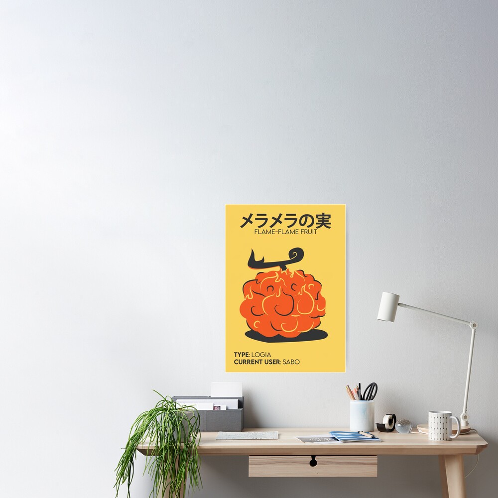 Flame Flame Fruit - Mera Mera No Mi - Posters and Art Prints