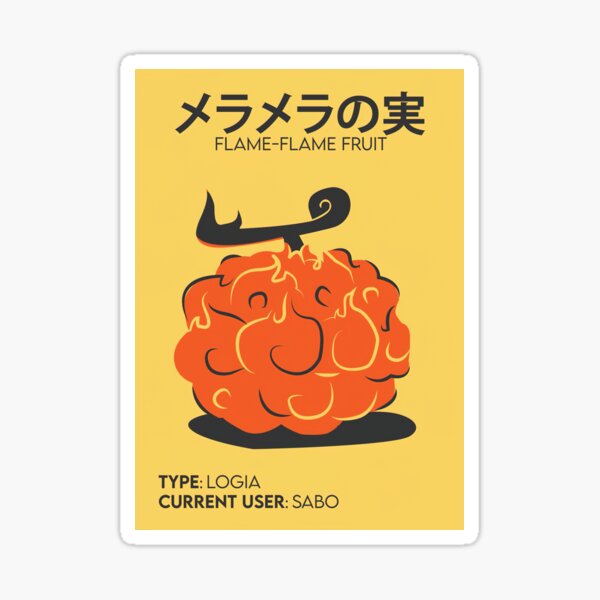 Flame Flame Fruit - Mera Mera No Mi - Sticker