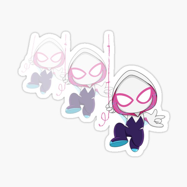 Set of little spider ghost, Gwen baby spidey girl, grl pwr