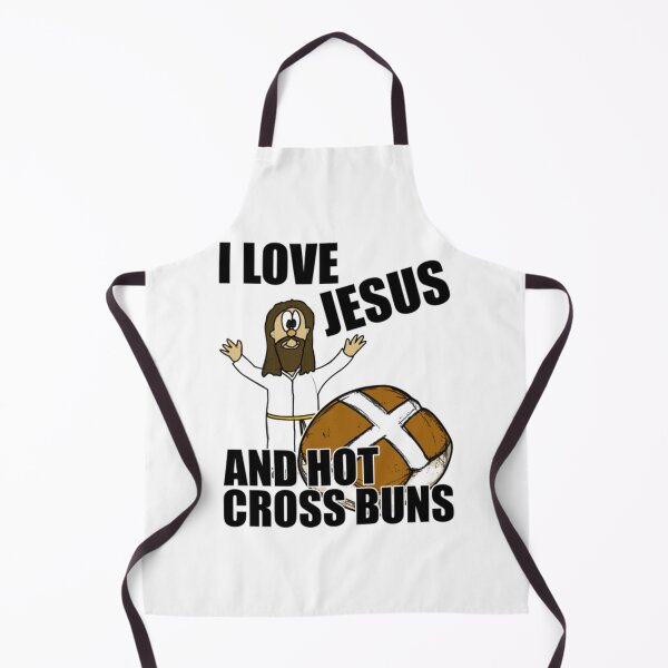 Item preview, I Love Jesus And Hot Cross Buns Easter   designed and sold by OnlyPinkss.