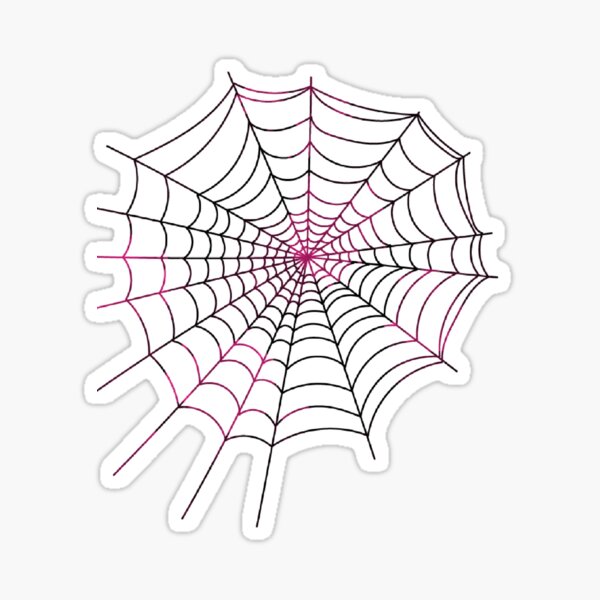 Gwen Spider Ghost Web Pink Web Pink Spider Grl Pwr Halloween Web Sticker For Sale By 9345