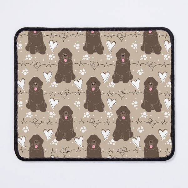 Item preview, LOVE Brown Newfie Newfoundland dog  designed and sold by Lulupainting.