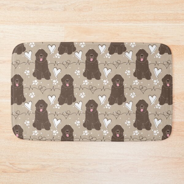 Item preview, LOVE Brown Newfie Newfoundland dog  designed and sold by Lulupainting.