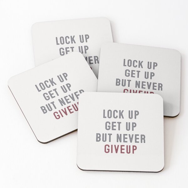 Item preview, NEVER GIVE UP designed and sold by UrbanHuesOcean.