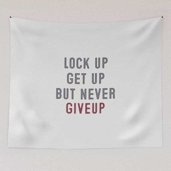 Item preview, NEVER GIVE UP designed and sold by UrbanHuesOcean.