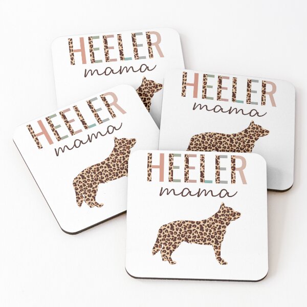 Aperçu de l'œuvre Heeler Mama With Leopard Print For Australian Cattle Dog Mom créée et vendue par JokeGysen.