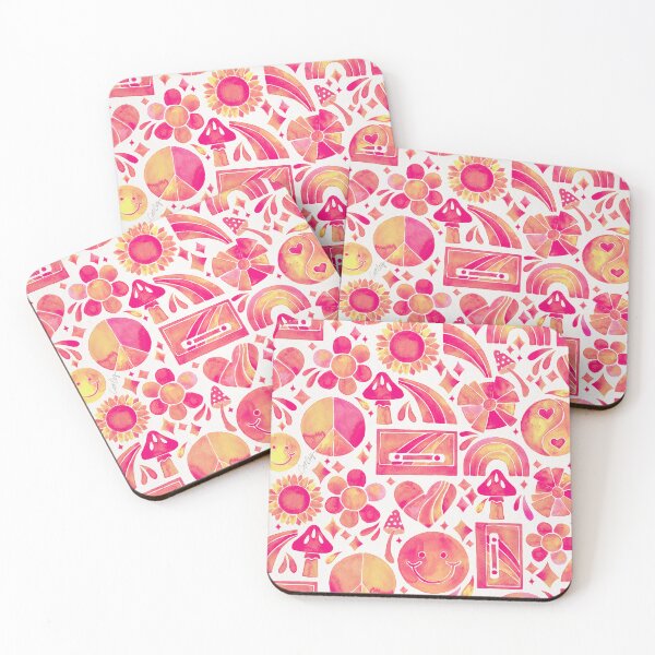 Item preview, Retro Icons – Pink Ombré designed and sold by Cat Coquillette.