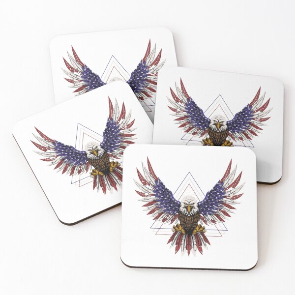 Item preview, USA Independence day Patriotic Bald Eagle designed and sold by Beeroclock.