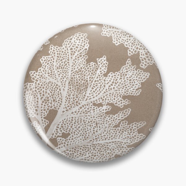 Item preview, Sea Fan Coral – White on Kraft designed and sold by Cat Coquillette.