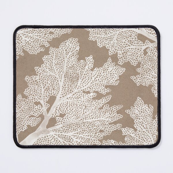 Item preview, Sea Fan Coral – White on Kraft designed and sold by Cat Coquillette.