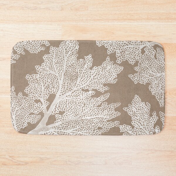 Item preview, Sea Fan Coral – White on Kraft designed and sold by Cat Coquillette.