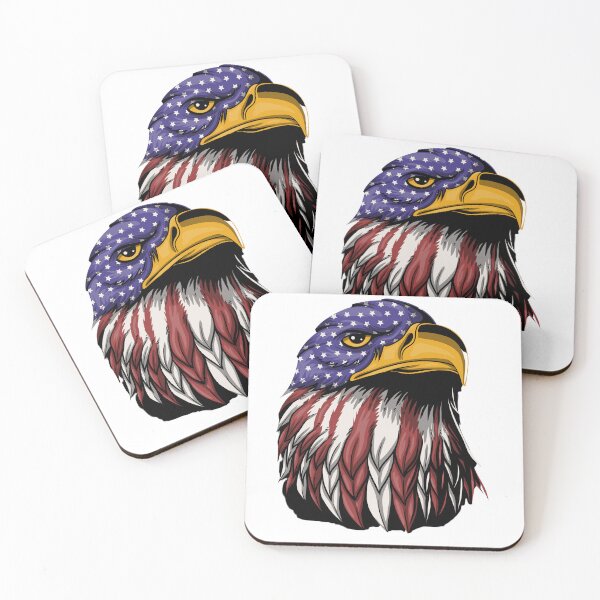 Item preview, USA Independence day Patriotic Bald Eagle designed and sold by Beeroclock.