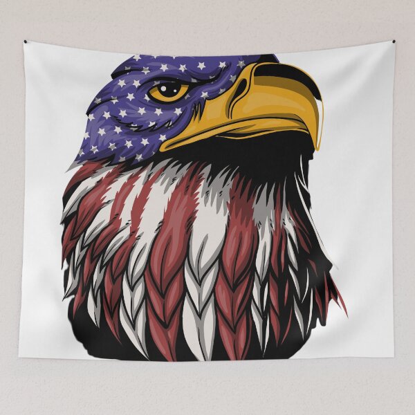 Artikelvorschau, USA Independence day Patriotic Bald Eagle entworfen und verkauft von Beeroclock.