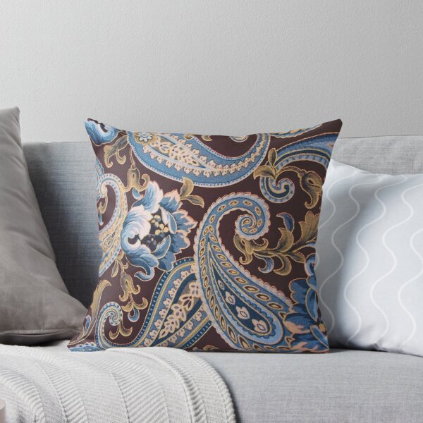 Aperçu de l'œuvre Bleu Marron Vintage Paisley créée et vendue par Gerson Ramos.