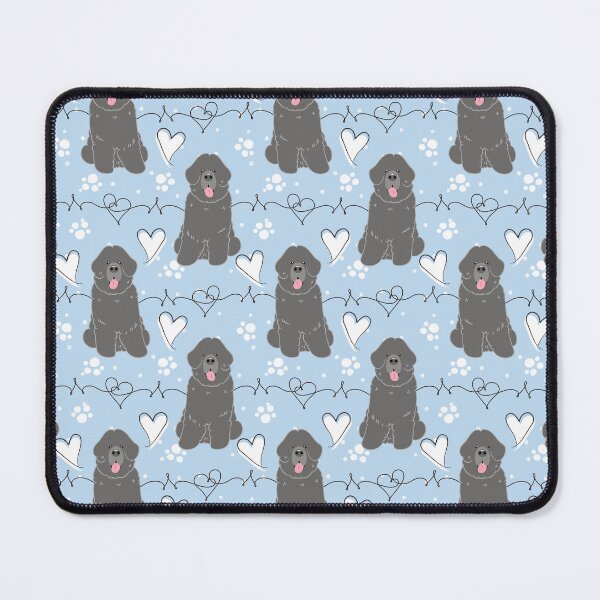 Item preview, LOVE Gray Newfie Newfoundland dog  designed and sold by Lulupainting.