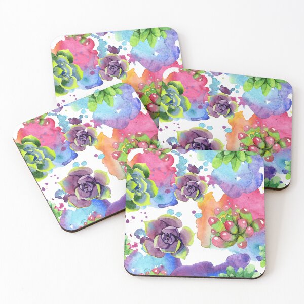 Item preview, Watercolor succulents designed and sold by FGCART.
