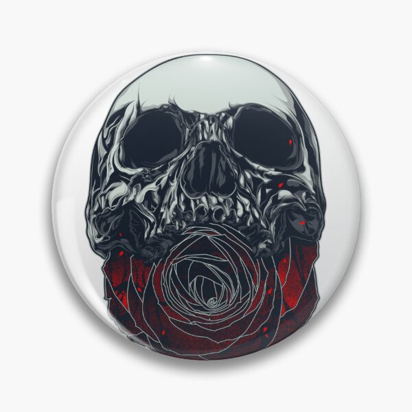Item preview, Rock and Roll Skull With Black Roses designed and sold by LargeShop.