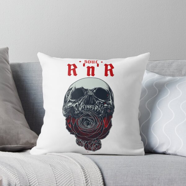 Item preview, Rock and Roll Skull With Black Roses  designed and sold by LargeShop.