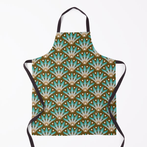 Item preview, Sunshine Seigaiha Wave – Turquoise & Tan designed and sold by Cat Coquillette.
