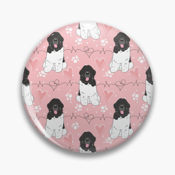 Item preview, LOVE Black White Newfie Newfoundland Landseer Dog 1 designed and sold by Lulupainting.