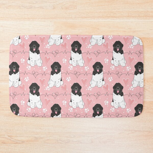 Item preview, LOVE Black White Newfie Newfoundland Landseer Dog 1 designed and sold by Lulupainting.