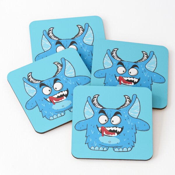 Item preview, blue monster funny tee designed and sold by quickkaart.