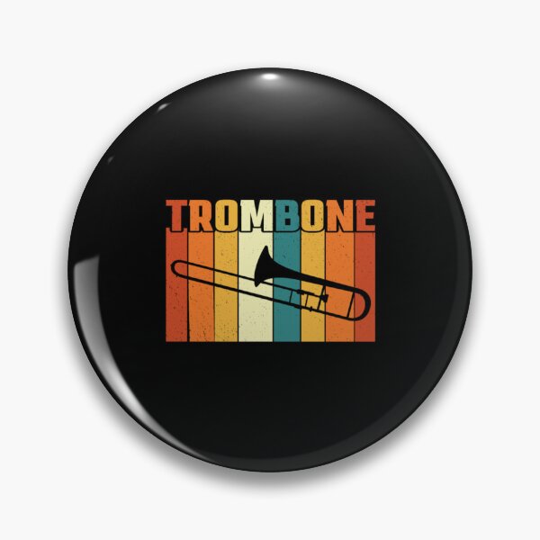 Artikelvorschau, Retro Vintage Trombone Marching Band Gift Idea entworfen und verkauft von MaiLites.