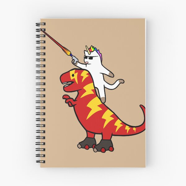 Item preview, Unicorn Cat Riding Lightning T-Rex designed and sold by jezkemp.