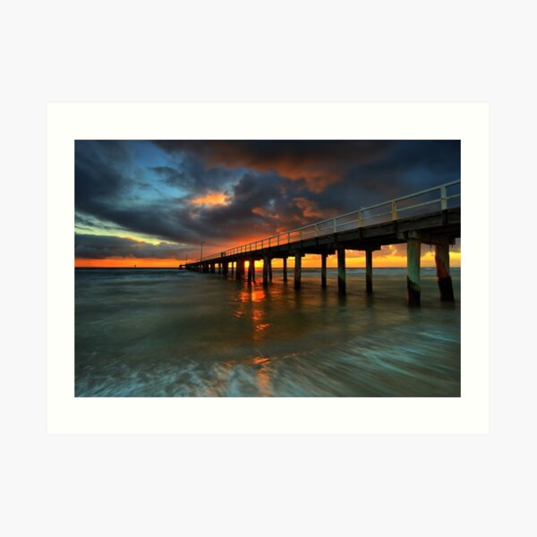 Seaford Pier Sunset Art Print