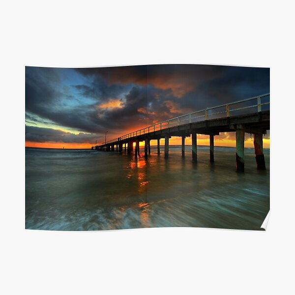 Seaford Pier Sunset Poster