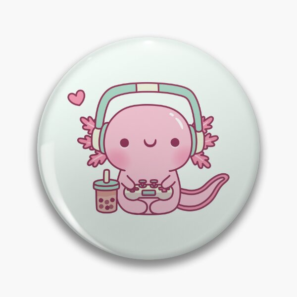 Item preview, Cute Axolotl Playing Video Games Gamer Funny designed and sold by rustydoodle.