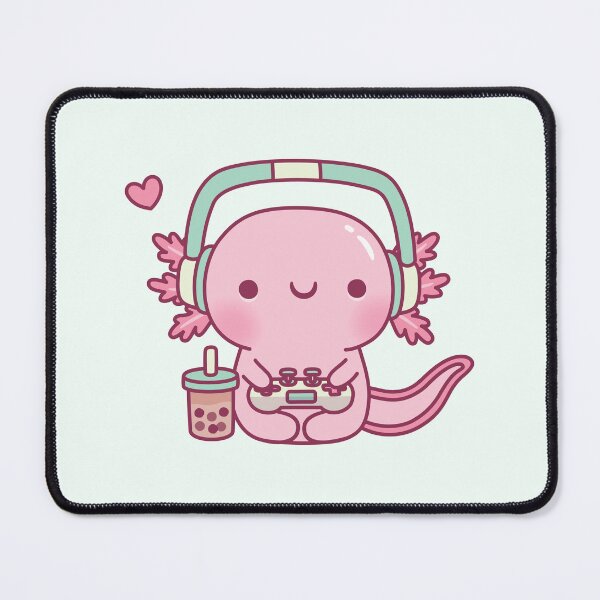 Item preview, Cute Axolotl Playing Video Games Gamer Funny designed and sold by rustydoodle.