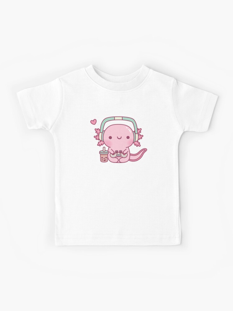 Logo White Cute Kids Gaming  Kids T-Shirt for Sale by