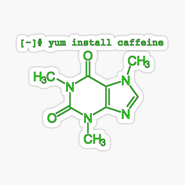 yum install caffeine (terminal colors) Sticker