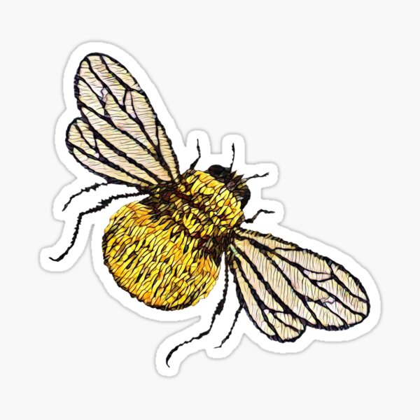 Bumble Bee Stickers, Mini Sticker Pack or 3 inches wide – Gimme Some Honey  Sugar