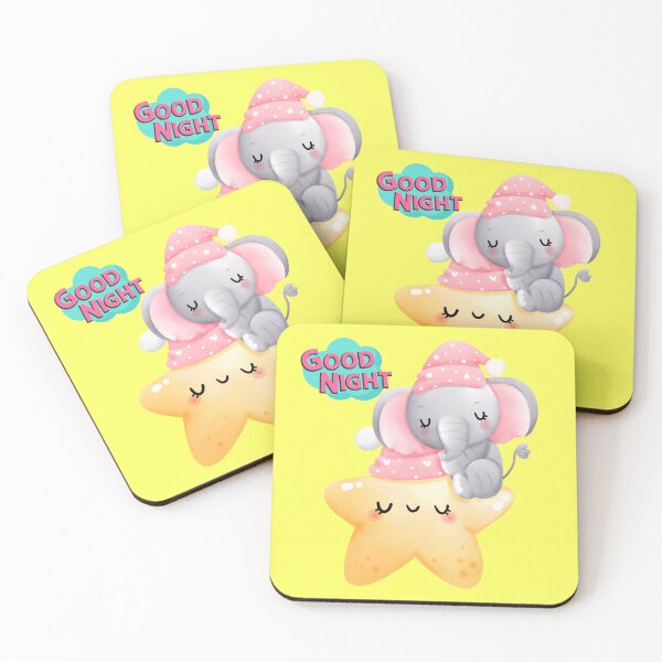 Item preview, Baby Elephant saying Goodnight designed and sold by OMGCutie.