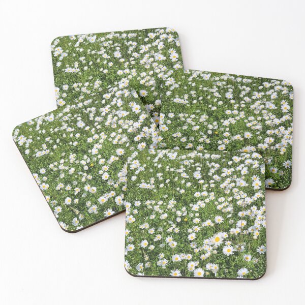 Item preview, White Daisies on a Green Lawn designed and sold by KALEIDOSCOPE UK.