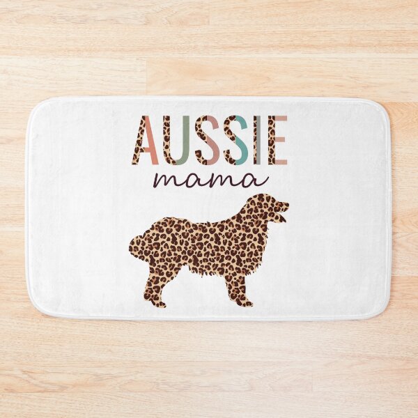 Artikelvorschau, Aussie Mama With Leopard Print Australian Shepherd Dog Mom entworfen und verkauft von JokeGysen.