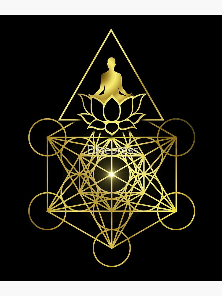 "Metatron's Cube Meditation Sacred Geometry" Poster for Sale by